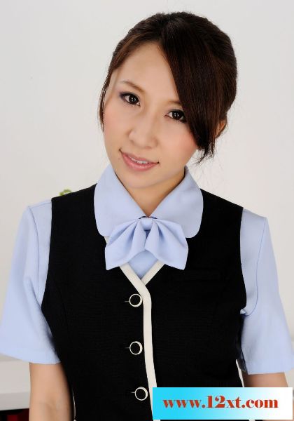藍衫肉絲黑裙制服美女50P