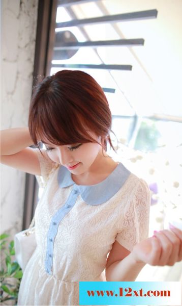 韩国美女金信英街拍自拍美女图片20P