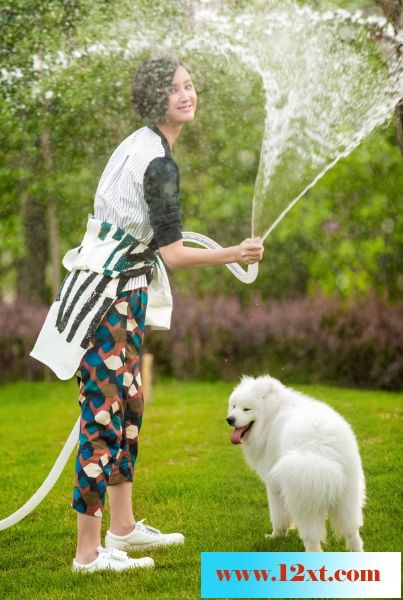气质美女明星张歆艺宠物写真图片10P