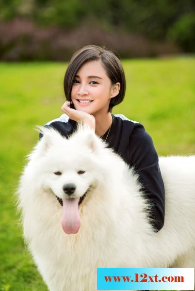 气质美女明星张歆艺宠物写真图片10P
