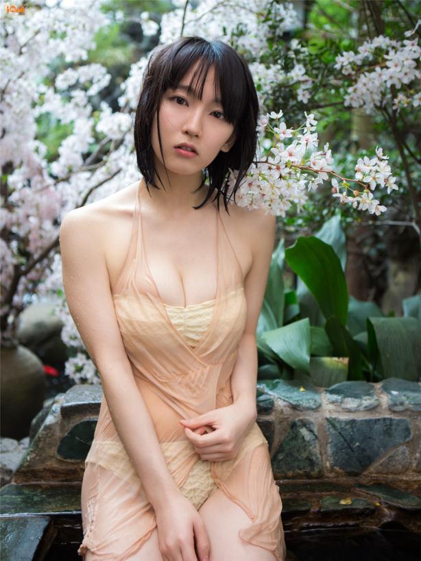 春季泡温泉中的湿身美妞【14P】