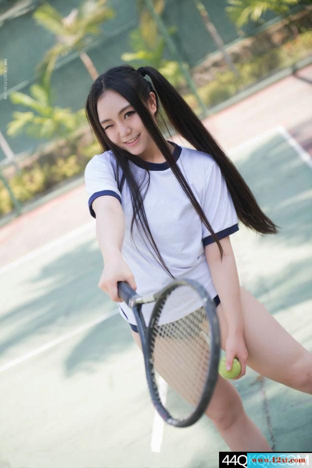 马尾辫的学妹爱网球-【12P】