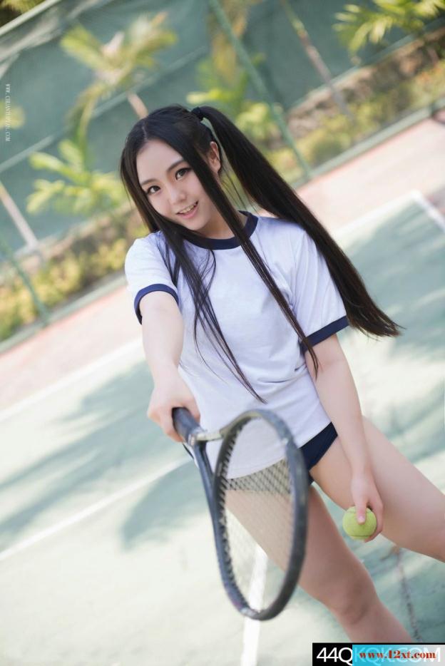 马尾辫的学妹爱网球-【12P】