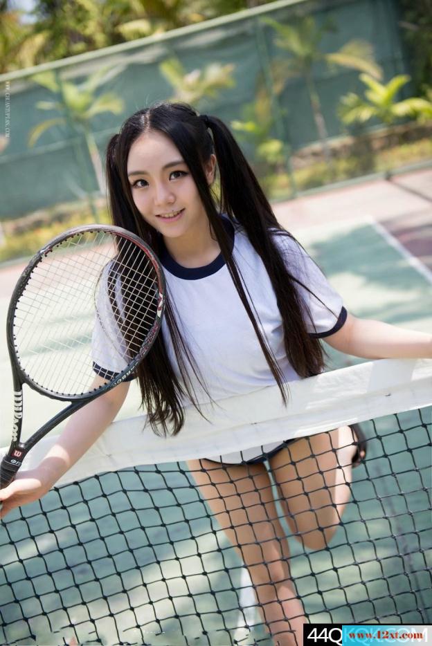 马尾辫的学妹爱网球-【12P】