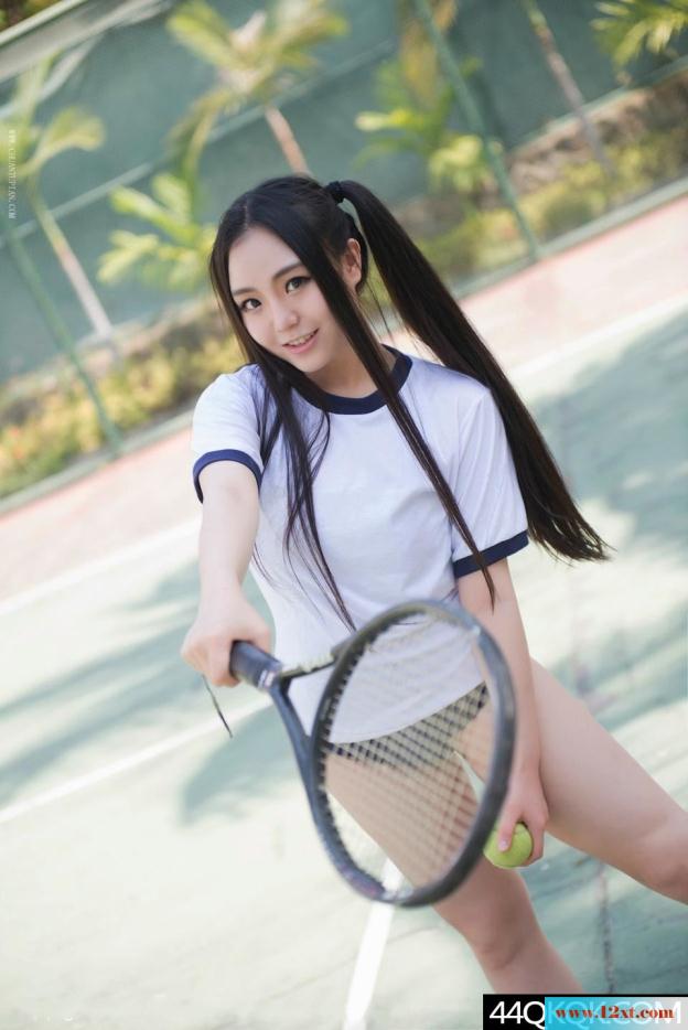马尾辫的学妹爱网球-【12P】