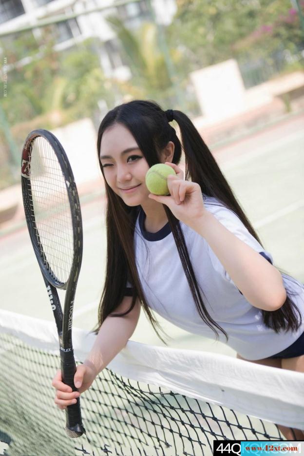 马尾辫的学妹爱网球-【12P】