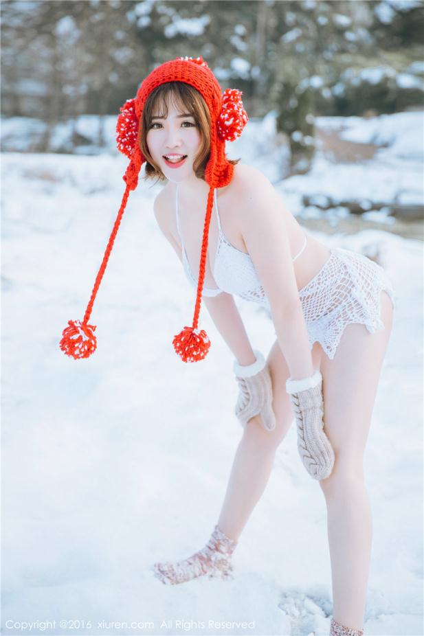 美丽冻人冰天雪地唯美女孩【10P】