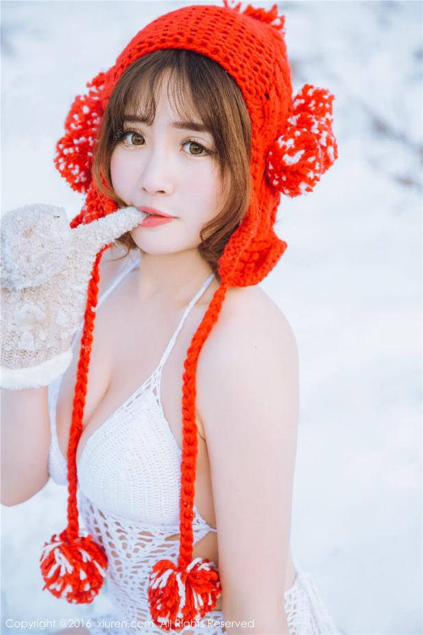 美丽冻人冰天雪地唯美女孩【10P】
