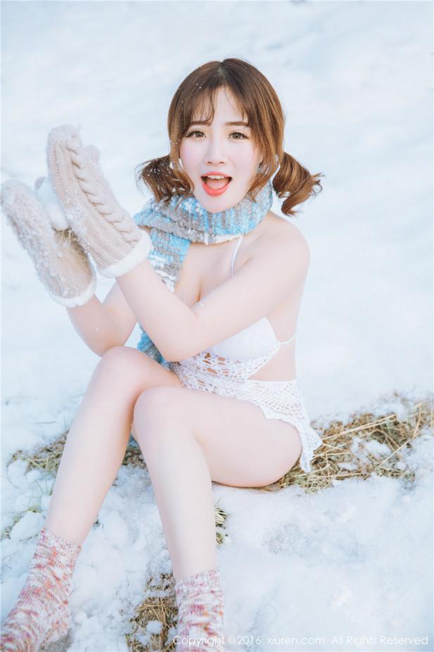 美丽冻人冰天雪地唯美女孩【10P】