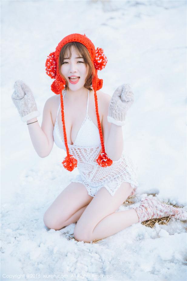 美丽冻人冰天雪地唯美女孩【10P】