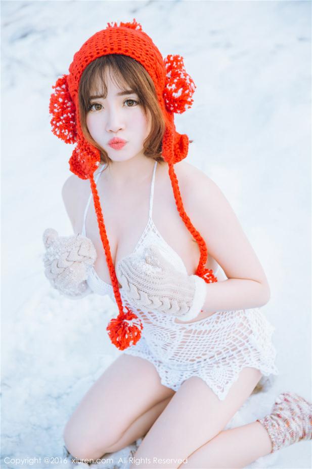 美丽冻人冰天雪地唯美女孩【10P】