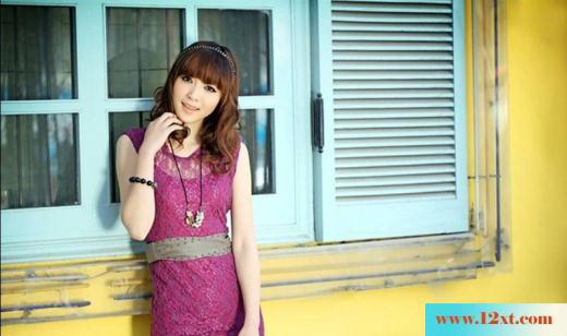 紫衣黑丝美腿美女(10P)