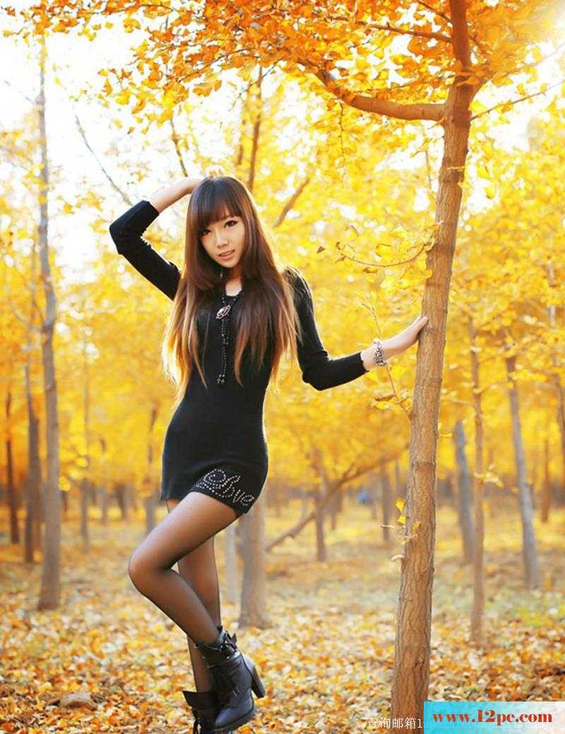 新晋白皙美腿美女(11P)