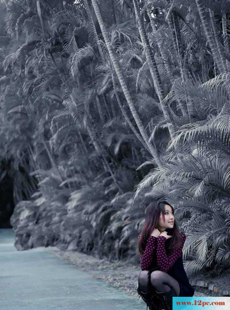 黑色丝袜小妹美腿写真俏皮可爱(12P)