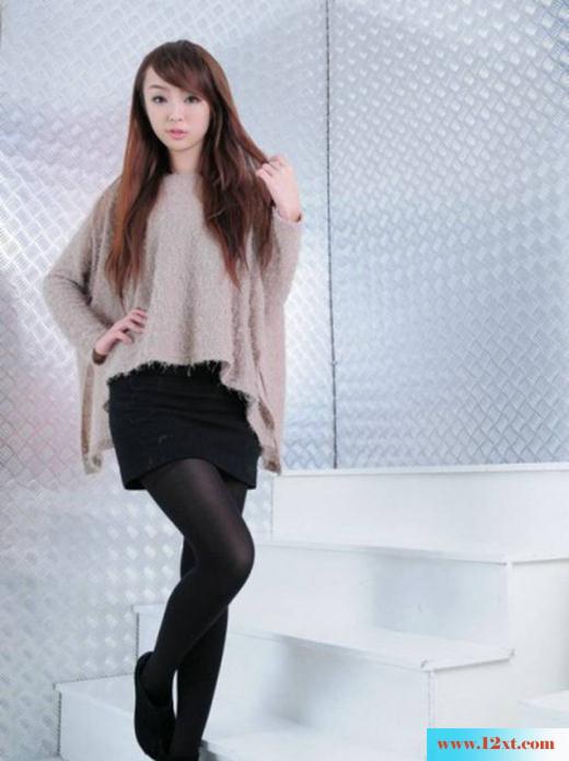 靓丽乖巧的MM棚拍丝袜(10P)