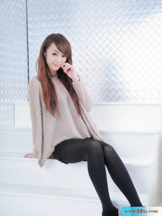 靓丽乖巧的MM棚拍丝袜(10P)