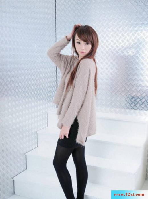 靓丽乖巧的MM棚拍丝袜(10P)
