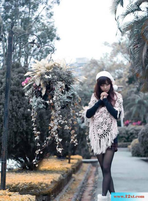黑色丝袜小妹美腿写真俏皮可爱(12P)