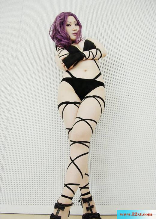 黑丝带缠身性感到爆的紫色魔女(14P)